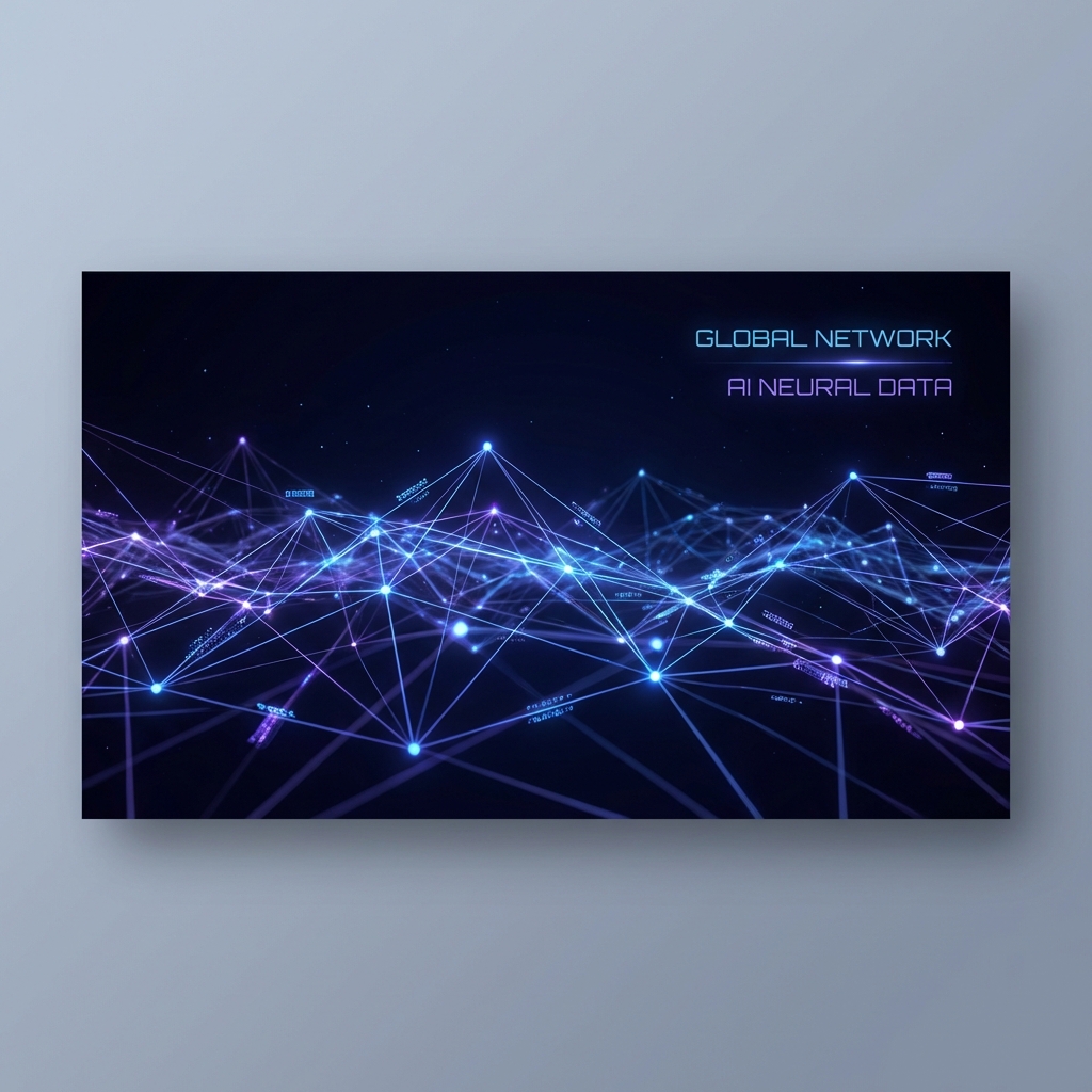 Abstract 3D AI Network Visualization
